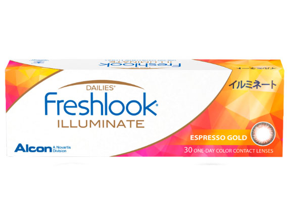 フレッシュルック デイリーズ イルミネート エスプレッソゴールド 30枚入り