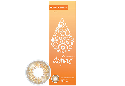 ワンデー アキュビュー ディファイン モイスト フレッシュシリーズ フレッシュ ハニー 30枚入り