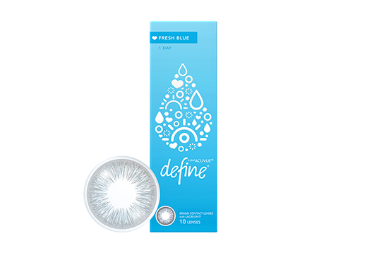 ワンデー アキュビュー ディファイン モイスト フレッシュシリーズ フレッシュ ブルー 10枚入り