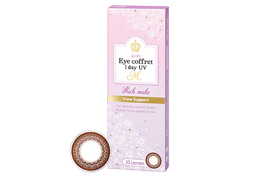 アイコフレ ワンデーUV M ビューサポート リッチメイク 10枚入り