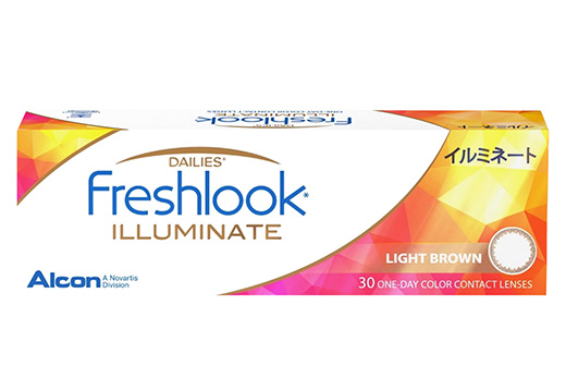 フレッシュルック デイリーズ イルミネート ライトブラウン 30枚入り